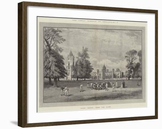 The Great Schools of England, Rugby School, from the Close-null-Framed Giclee Print