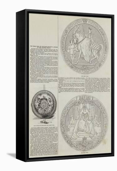 The Great Seal of England Recently Affixed to the Chinese Treaty-null-Framed Stretched Canvas