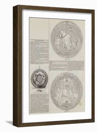 The Great Seal of England Recently Affixed to the Chinese Treaty-null-Framed Giclee Print