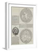 The Great Seal of England Recently Affixed to the Chinese Treaty-null-Framed Giclee Print