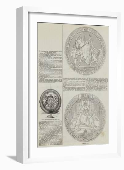 The Great Seal of England Recently Affixed to the Chinese Treaty-null-Framed Giclee Print