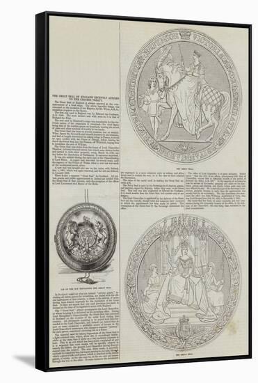 The Great Seal of England Recently Affixed to the Chinese Treaty-null-Framed Stretched Canvas
