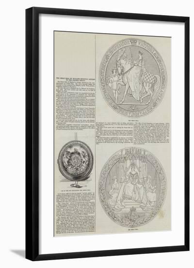 The Great Seal of England Recently Affixed to the Chinese Treaty-null-Framed Giclee Print