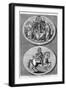 The Great Seal of King George I, 18th Century-Goldar-Framed Giclee Print