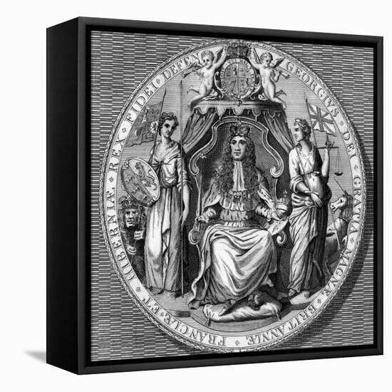 The Great Seal of King George I-Vandroit-Framed Stretched Canvas