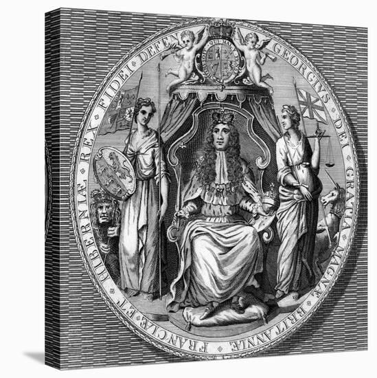 The Great Seal of King George I-Vandroit-Stretched Canvas