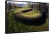 The Great Serpent Mound, a Prehistoric Effigy Mound on a Plateau, Ohio-Richard Wright-Framed Stretched Canvas