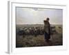 The Great Shepherdess by Jean-Francois Millet-null-Framed Photographic Print