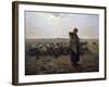 The Great Shepherdess by Jean-Francois Millet-null-Framed Photographic Print