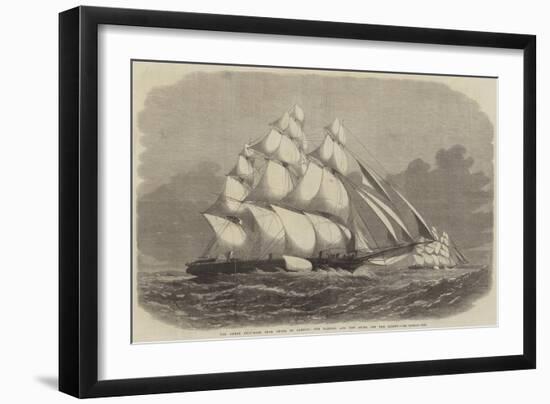 The Great Ship-Race from China to London, the Taeping and the Ariel Off the Lizard-Edwin Weedon-Framed Giclee Print