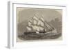 The Great Ship-Race from China to London, the Taeping and the Ariel Off the Lizard-Edwin Weedon-Framed Giclee Print