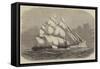 The Great Ship-Race from China to London, the Taeping and the Ariel Off the Lizard-Edwin Weedon-Framed Stretched Canvas