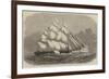 The Great Ship-Race from China to London, the Taeping and the Ariel Off the Lizard-Edwin Weedon-Framed Giclee Print