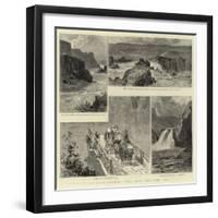 The Great Shoshone Falls, Idaho Territory, Usa-null-Framed Giclee Print