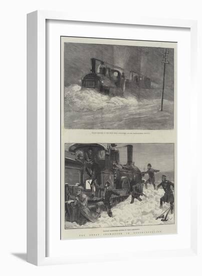 The Great Snow-Storm in Northumberland-William Heysham Overend-Framed Giclee Print