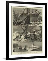 The Great Snowstorm and Gale, Wrecks on the Coast-null-Framed Giclee Print