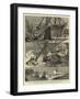 The Great Snowstorm and Gale, Wrecks on the Coast-null-Framed Giclee Print