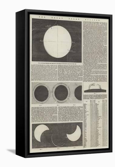 The Great Solar Eclipse-null-Framed Stretched Canvas