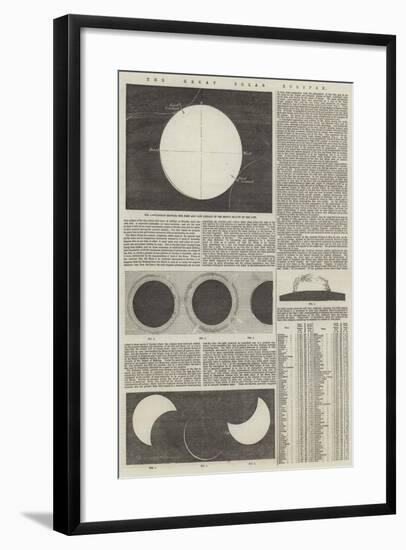 The Great Solar Eclipse-null-Framed Giclee Print