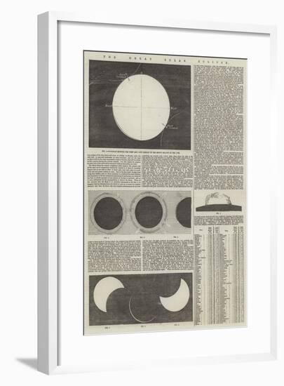 The Great Solar Eclipse-null-Framed Giclee Print