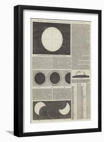 The Great Solar Eclipse-null-Framed Giclee Print