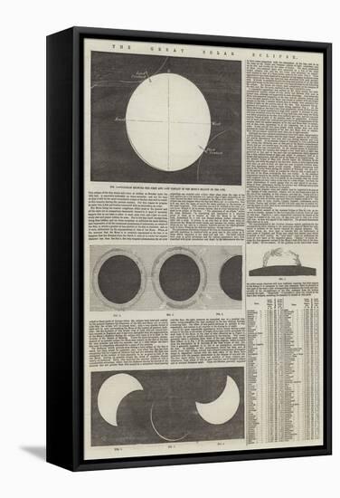 The Great Solar Eclipse-null-Framed Stretched Canvas