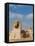 The Great Sphinx and Pyramids of Giza on a Sunny Day-Alex Saberi-Framed Stretched Canvas