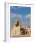 The Great Sphinx and Pyramids of Giza on a Sunny Day-Alex Saberi-Framed Premium Photographic Print