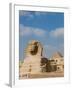 The Great Sphinx and Pyramids of Giza on a Sunny Day-Alex Saberi-Framed Premium Photographic Print