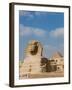 The Great Sphinx and Pyramids of Giza on a Sunny Day-Alex Saberi-Framed Premium Photographic Print