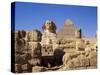 The Great Sphinx and the Chephren Pyramid, Giza, Cairo, Egypt, Africa-Nigel Francis-Stretched Canvas