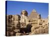 The Great Sphinx and the Chephren Pyramid, Giza, Cairo, Egypt, Africa-Nigel Francis-Stretched Canvas