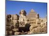 The Great Sphinx and the Chephren Pyramid, Giza, Cairo, Egypt, Africa-Nigel Francis-Mounted Photographic Print