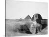 The Great Sphinx and the Pyramids of Giza, Egypt, 1852-Maxime Du Camp-Stretched Canvas
