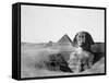 The Great Sphinx and the Pyramids of Giza, Egypt, 1852-Maxime Du Camp-Framed Stretched Canvas