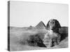 The Great Sphinx and the Pyramids of Giza, Egypt, 1852-Maxime Du Camp-Stretched Canvas