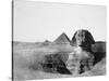 The Great Sphinx and the Pyramids of Giza, Egypt, 1852-Maxime Du Camp-Stretched Canvas