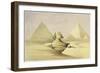 'The Great Sphinx and the Pyramids of Giza', Egypt, c1845-David Roberts-Framed Giclee Print