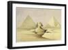 'The Great Sphinx and the Pyramids of Giza', Egypt, c1845-David Roberts-Framed Giclee Print