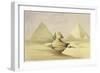 'The Great Sphinx and the Pyramids of Giza', Egypt, c1845-David Roberts-Framed Giclee Print