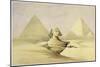 'The Great Sphinx and the Pyramids of Giza', Egypt, c1845-David Roberts-Mounted Giclee Print