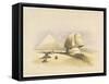 The Great Sphinx and the Pyramids of Giza, from Egypt and Nubia, Vol.1-David Roberts-Framed Stretched Canvas