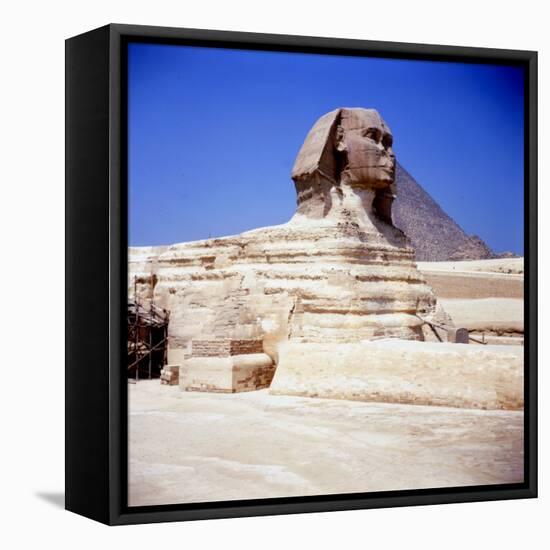The Great Sphinx at Giza, Ancient Egyptian, C2550 BC-null-Framed Stretched Canvas