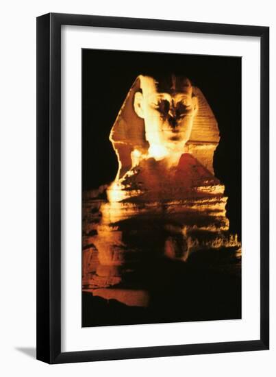 The Great Sphinx at Night, Gizeh, Egypt-null-Framed Giclee Print