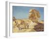 The Great Sphinx at the Pyramids of Giza, 1854 (Watercolour on Paper)-Thomas Seddon-Framed Giclee Print