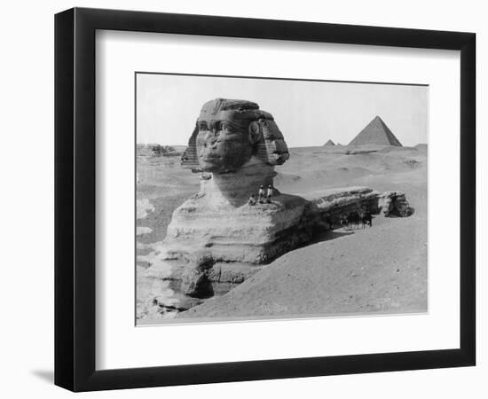 The Great Sphinx in the Desert-null-Framed Photographic Print