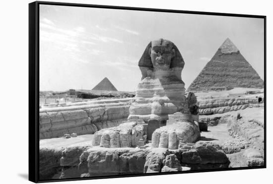 The Great Sphinx of Giza, Egypt, May 1949-null-Framed Stretched Canvas