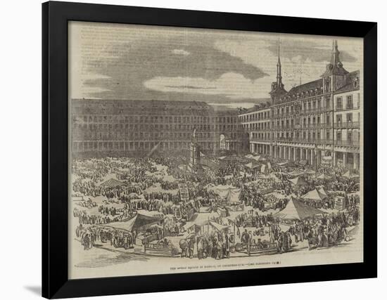 The Great Square in Madrid, on Christmas-Eve-null-Framed Giclee Print