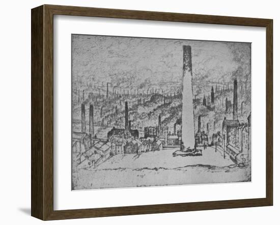 'The Great Stack, Bradford', 1909-Joseph Pennell-Framed Giclee Print