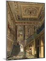 The Great Staircase at Kensington Palace from Pyne's Royal Residences, Engraved by Richard Reeve-Charles Wild-Mounted Giclee Print